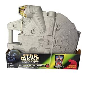 Star Wars Millennium Falcon Carry Case Wedge Antilles Exclusive Figure SEALED